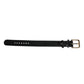 Dolce & Gabbana Black Exotic Leather Gold Tone Metal Buckle Armband