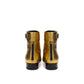 Saint Laurent Gold Leather Ankle Boots