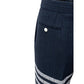 Thom Browne Blue Marabou Casual Pants