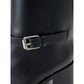 Burberry Black Leather Ankle Boots