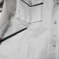 Dolce & Gabbana Metallic Gray Cotton Button Down Shirt