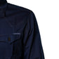 Dolce & Gabbana Dark Blue Cotton GOLD Dress Formal Shirt