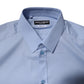 Dolce & Gabbana Light Blue Cotton GOLD Dress Formal Shirt