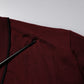 Dolce & Gabbana Maroon Cashmere V-neck Men Pullover Sweater