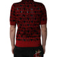 Dolce & Gabbana Red Cotton XOXO Collared Polo T-shirt
