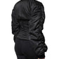Dolce & Gabbana Black Nylon Full Zip Bustier Corset Jacket