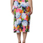 Dolce & Gabbana Multicolor Floral Print High Waist Midi Skirt