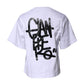 Dolce & Gabbana White Printed Cotton Crew Neck Tee T-shirt