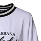 Dolce & Gabbana White Cotton DG Fashion Crew Neck Tee T-shirt