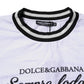Dolce & Gabbana White Cotton DG Fashion Crew Neck Tee T-shirt