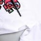 Dolce & Gabbana White Cotton Logo Print Round Neck T-shirt