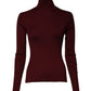 Dolce & Gabbana Burgundy Long Sleeves Turtleneck Slim Sweater