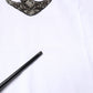 Dolce & Gabbana White Cotton Anchor Chain Embroidery Tank Top