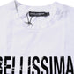 Dolce & Gabbana White Bellissima Cotton Crew Neck T-shirt
