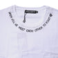 Dolce & Gabbana White Cotton Sleeveless Printed Tank T-shirt