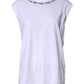Dolce & Gabbana White Cotton Sleeveless Printed Tank T-shirt