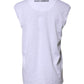 Dolce & Gabbana White Cotton Sleeveless Printed Tank T-shirt
