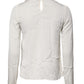 Dolce & Gabbana Cream Floral Lace Long Sleeves Blouse Top