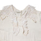 Dolce & Gabbana Cream Floral Lace Long Sleeves Blouse Top