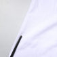 Dolce & Gabbana White Cotton Silk Blend Ascot Collar T-shirt