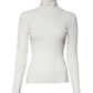 Dolce & Gabbana Cream Long Sleeves Turtleneck Slim Sweater