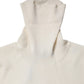Dolce & Gabbana Cream Long Sleeves Turtleneck Slim Sweater