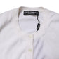 Dolce & Gabbana Cream Cashmere Knit Cropped Cardigan Sweater
