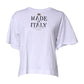 Dolce & Gabbana White Printed Round Neck Top Cotton T-shirt