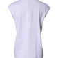 Dolce & Gabbana White Cotton Sleeveless Round Neck Tank Top