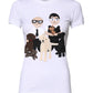 Dolce & Gabbana White Cotton #DGFAMILY Embroidery T-shirt