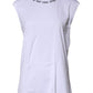 Dolce & Gabbana White Cotton Sleeveless Printed Tank T-shirt