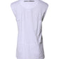 Dolce & Gabbana White Cotton Sleeveless Printed Tank T-shirt