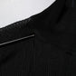 Dolce & Gabbana Black Knit Long Sleeves Turtleneck Slim Top