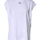 Dolce & Gabbana White Cotton Sleeveless Round Neck Tank Top