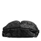 Dolce & Gabbana Black Gray Leopard DG Logo Belt Waist Fanny Pack Bag