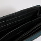 Dolce & Gabbana Green Ostrich Logo Plaque Zip Around Continental Wallet