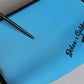 Dolce & Gabbana Blue DG Logo Print Clutch Zip Borse Pouch Bag