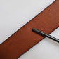 Dolce & Gabbana Brown Leather Gold Crystal Buckle Belt