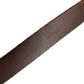 Dolce & Gabbana Brown Leather Gold Tone Metal Buckle Belt