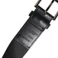 Dolce & Gabbana Black Blue Polyester Printed Metal Buckle Belt
