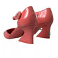 Dolce & Gabbana Peach Leather Ankle Strap Heels Sandals Shoes