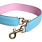 Dolce & Gabbana Pink Blue Leather Handle Bag Shoulder Strap