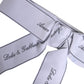 Dolce & Gabbana White Waist Ribbon Wide Bow Logo Belt