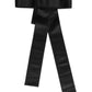 Dolce & Gabbana Black Satin Wide Waist Belt