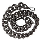 Dolce & Gabbana Black Chain Logo Engraved Bag Shoulder Strap