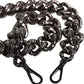 Dolce & Gabbana Black Chain Logo Engraved Bag Shoulder Strap