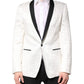 Dolce & Gabbana White Black Single Breasted Coat Blazer Suit