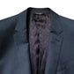 Dolce & Gabbana Blue Single Breasted Men Coat MARTINI Blazer
