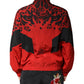 Dolce & Gabbana Red Leopard Nylon Bomber Full Zip Jacket