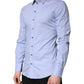 Dolce & Gabbana Light Blue Cotton SICILIA Dress Formal Shirt